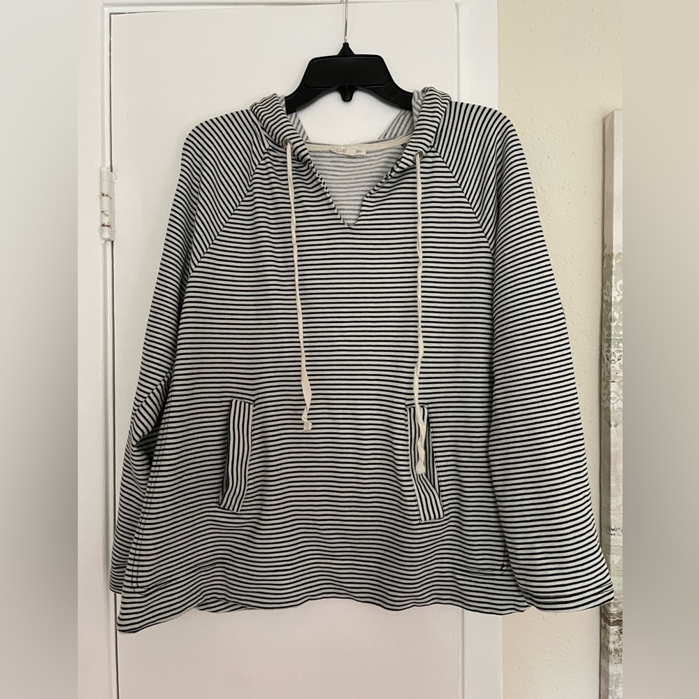 Lightweight Striped Hoodie
